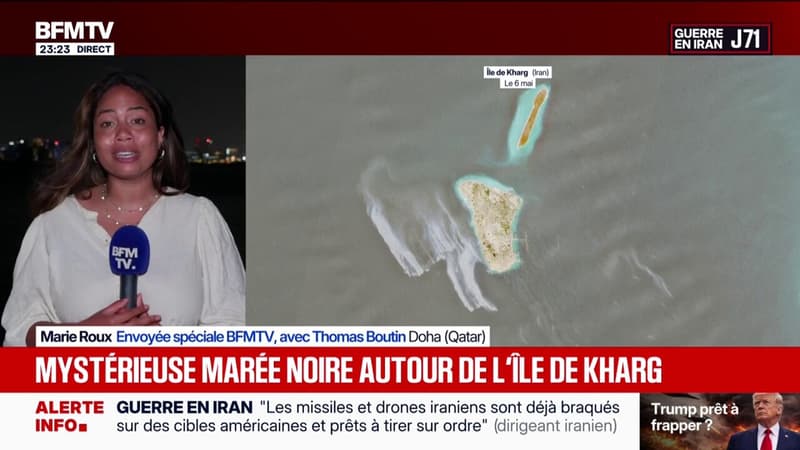 Retour sur les images satellites qui montrent une mystérieuse marée noire autour de l'île de Kharg