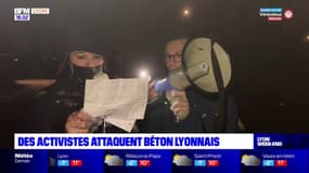 Des militants écologistes ont bloqué l'accès à l'usine Béton lyonnais ce samedi matin