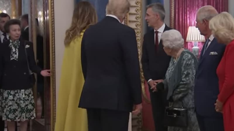 La Princesse Anne, Donald Trump et Elizabeth II