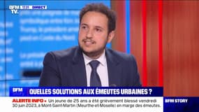 Émeutes: "En démocratie, il y a suffisamment de moyens d'expression pour ne pas arriver à la violence", pour Lounes Adjroud (porte-parole du PS)