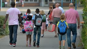 Des élèves font leur rentrée dans un établissement de Strasbourg, en septembre 2016. (Photo d'illustration)