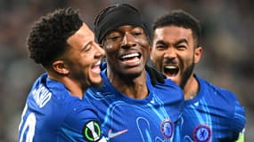Noni Madueke buteur pour Chelsea en quart de finale aller de Ligue Conférence, 10 avril 2025