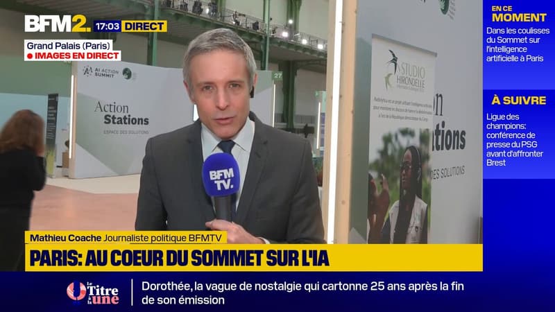 Sommet sur l'IA: au coeur de la première journée de l'événement au Grand Palais à Paris