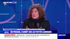 Fin des "activités ludiques" en prison: Dominique Simonnot estime que "Gérald Darmanin est allé trop loin"