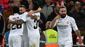 La joie des Madrilènes lors de Liverpool-Real