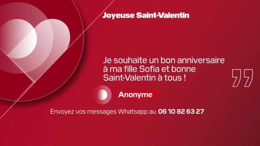 Message de Saint-Valentin, BFM Normandie