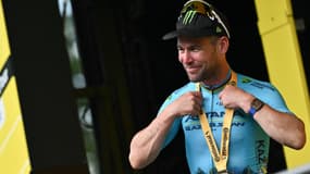 Mark Cavendish vainqueur sur le Tour de France, le 3 juillet 2024