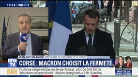 Corse: "Nous attendons que Macron ouvre la voie à des négociations constructives afin d'apaiser les relations", Jean-Guy Talamoni