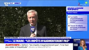 Déficit: pour Bruno Le Maire, "la responsabilité, ce n'est ni l'austérité ni le laisser-aller"