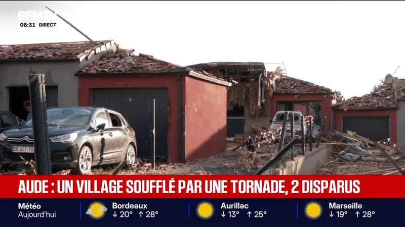 Des images de dévastation après le passage de la tornade dans l'Aude