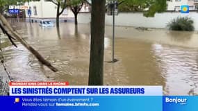 Inondations dans le Rhône: les sinistrés comptent sur les assureurs
