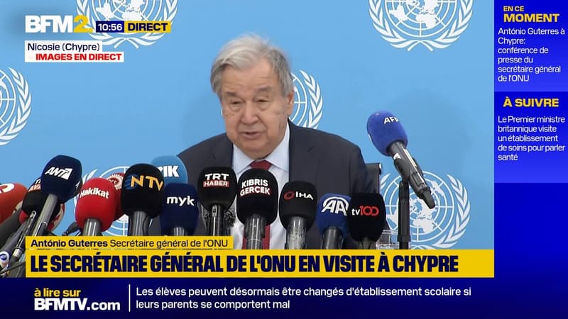 Chypre: le secrétaire général de l'ONU appelle Grecs et Turcs à "la coopération" et à "la paix"
