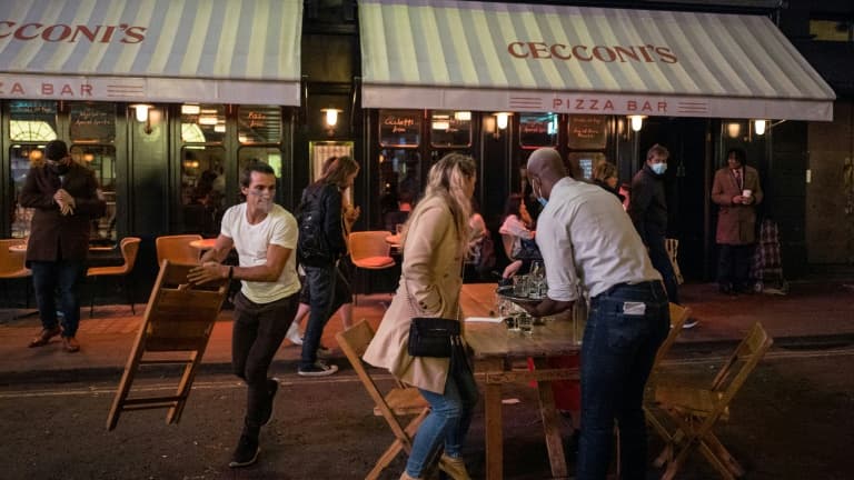 Un bar de Soho, dans le centre de Londres le 24 septembre 2020.