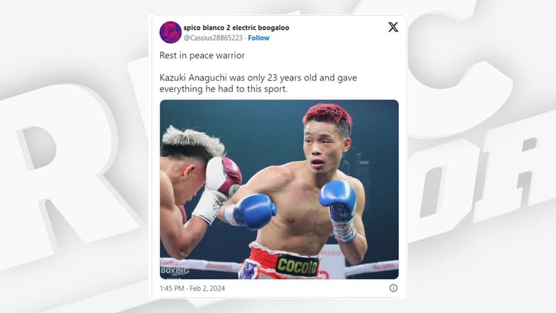 Le boxeur japonais Kazuki Anaguchi