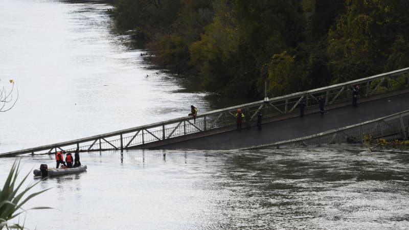 Le pont effondré au dessus du Tarn