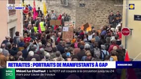 Retraites: portraits de manifestants à Gap