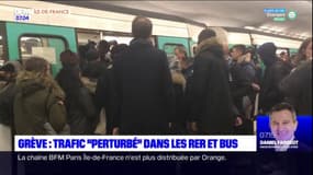 Grève en Ile-de-France: trafic "perturbé" dans les RER et bus