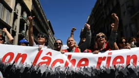 Des manifestants contre la loi Travail à Marseille le 2 juin 2016