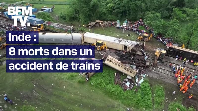 Inde: au moins 8 morts dans un accident entre un convoi de marchandises et un train transportant des passagers