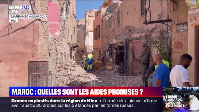 Quelles sont les aides promises par la France pour aider les sinistrés du séisme au Maroc?