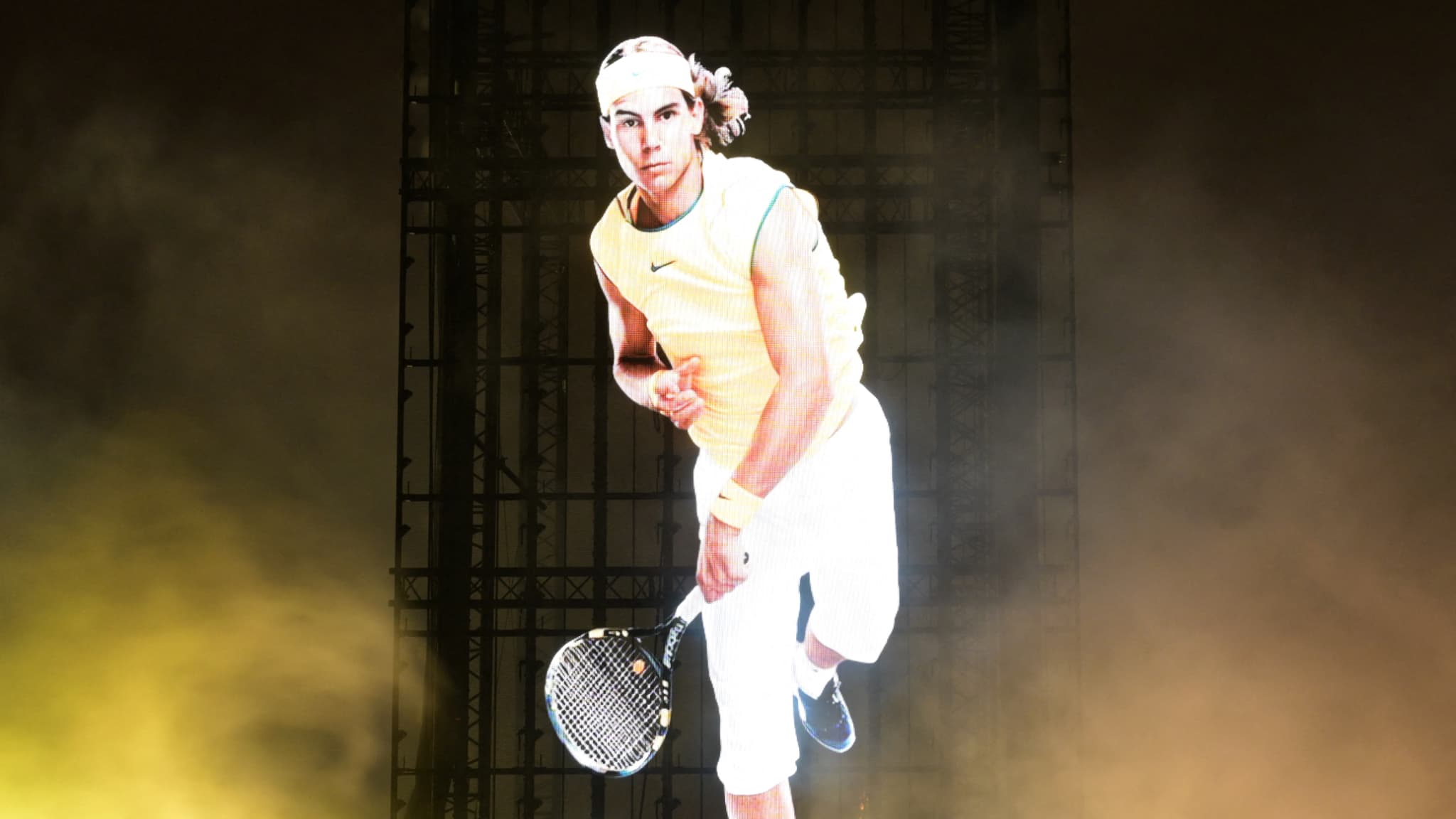 L'hommage rendu à Rafael Nadal sur la place du Trocadéro, le 19 novembre 2024. L'hommage rendu à Rafael Nadal sur la place du Trocadéro, le 19 novembre 2024.