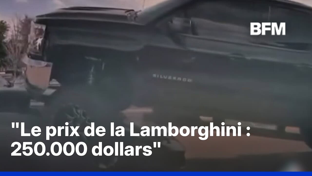 Aux États-Unis, un pick-up monte accidentellement sur une Lamborghini
