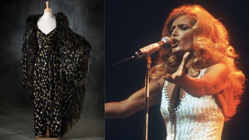 La robe Balmain mise aux enchères / Dalida en concert à l'Olympia à Paris le 18 mars 1981