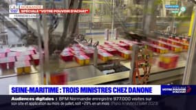 Seine-Maritime: trois ministres en déplacement chez Danone