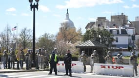 Les abords du Capitole à Washington après l'attaque. 