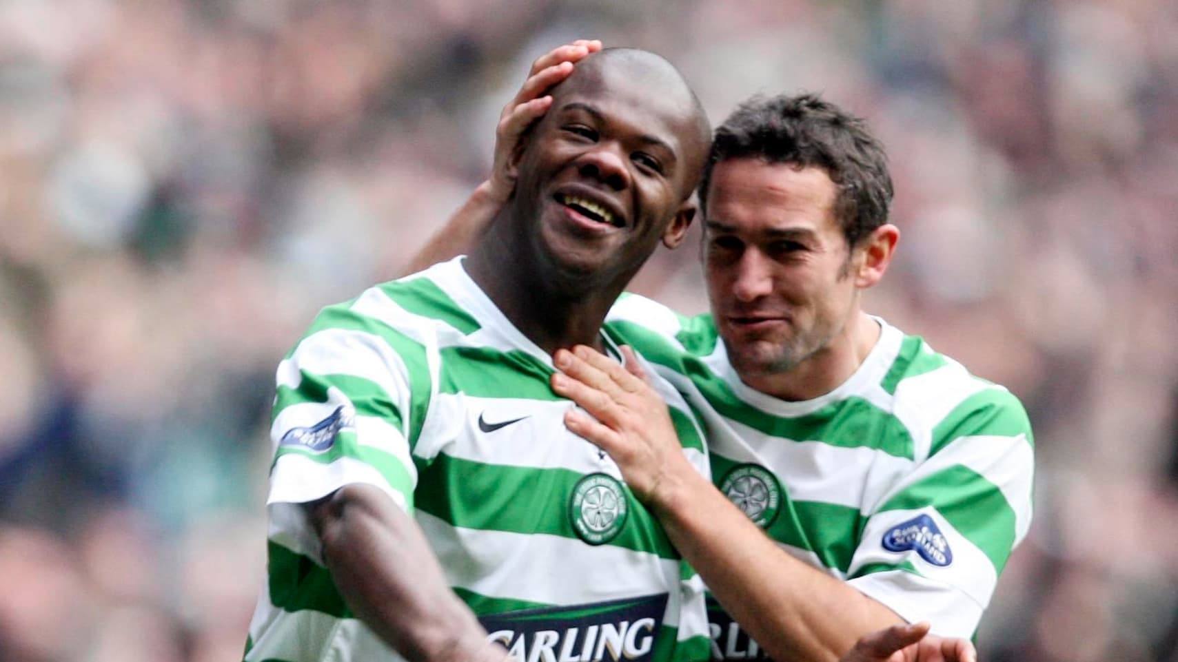 Dianbobo Baldé avec le Celtic face aux Rangers le 19 novembre 2005 Dianbobo Baldé avec le Celtic face aux Rangers le 19 novembre 2005