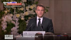 Emmanuel Macron exprime "la gratitude de la Nation française" aux rebatisseurs de la cathédrale Notre-Dame de Paris