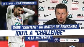 OL 0-0 (4-3 tab) Strasbourg : Sage "content" du match de Benrahma (qu'il a "challengé" à la mi-temps)