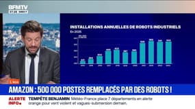 BFM éco : Amazon, 500 000 postes remplacés par des robots ! - 22/10