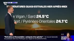 Des températures largement au dessus des normales de saison, et un temps sec ... la météo de ce lundi