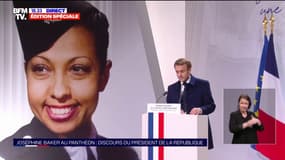 Emmanuel Macron: "Joséphine Baker mena tant de combats avec liberté, légèreté, gaieté"