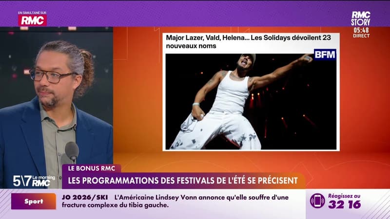 Le bonus RMC : Les programmations des festivals de l'été se précisent - 10/02