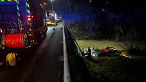 Les pompiers sont intervenus après un accident de la route à La Trinité ce vendredi 23 février.