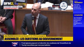 Guerre en Ukraine: "Nous voulons la paix", rappelle le ministre Jean-Noël Barrot