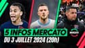 Mbappé، Veretout، Sage ... 5 معلومات يتم بيعها خلال 3 يوليو في 20 ساعة