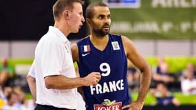Vincent Collet et Tony Parker