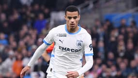Mason Greenwood avec l'OM contre Lens en Ligue 1, le 8 mars 2025