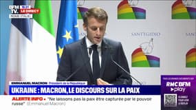 Emmanuel Macron, à Rome: "Ne laissons pas la paix être capturée par le pouvoir russe"