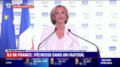 "Cette victoire, elle est belle": Valérie Pécresse réagit à sa réélection en Ile-de-France