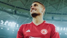 Marco Verratti avec le maillot d'Al-Arabi, dans une vidéo du 13 septembre 2023
