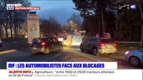 Colère des agriculteurs en Île-de-France: les automobilistes bloqués à Argenteuil