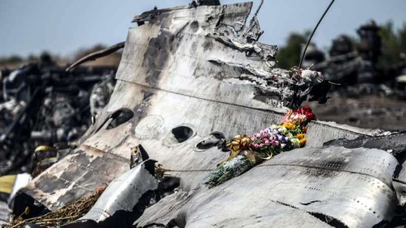 Crash du vol MH17 en juillet 2014. 