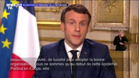 Pour Macron, le coronavirus est "la plus grave crise sanitaire qu'ait connu la France depuis un siècle"