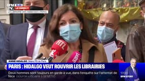 Reconfinement: pour Anne Hidalgo, "les librairies doivent rouvrir le plus vite possible"
