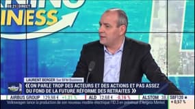 Pour Laurent Berger, "le système de retraite par répartition souffre de deux problèmes aujourd'hui". 