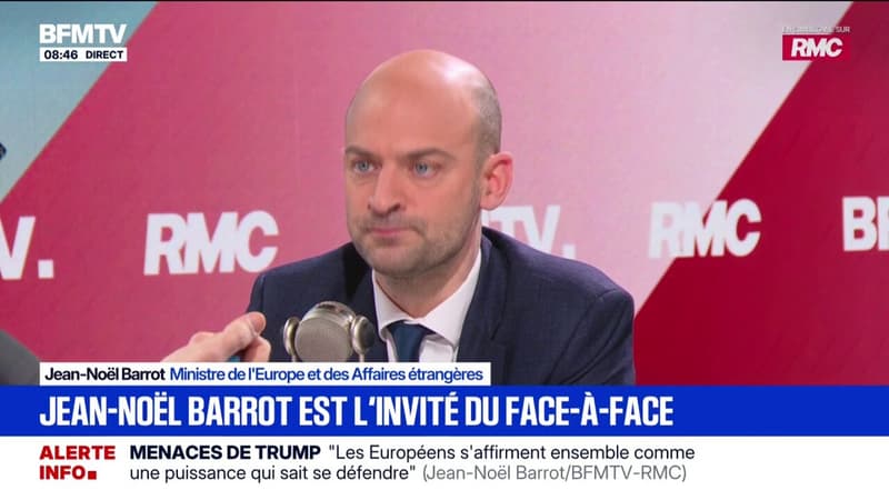 Iran: Jacques Paris et Cécile Kohler "sont en sécurité à l'ambassade de France à Téhéran", assure Jean-Noël Barrot, ministre des Affaires étrangères